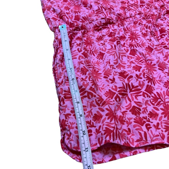 Vineyard Vines Size Small Linen Tile Otomi Tropical Romper Off Shoulder Shorts - Picture 5 of 6